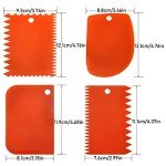 LRONG 6PCS Pottery Tools Plastic Clay Scraper Set Scraping Handle Carved Soft Clay Sculpture Knife Industrial Clay Scraper Sculpture Tool