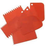 LRONG 6PCS Pottery Tools Plastic Clay Scraper Set Scraping Handle Carved Soft Clay Sculpture Knife Industrial Clay Scraper Sculpture Tool