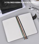 PAIBAS Blank Journal Notebook, A5 Hardcover Leather Sketchbook with 200 Pages Thick Blank Paper for Men Women, Unlined Drawing & Writing Journal, 5.9" x 8.4" Plain Notebook (black)