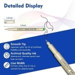 CHARSOCO 01 Micro Pen, Fine Point Pen with 24 Colors, Waterproof Archival Ink, 0.25mm Fineliner Ink Pens for Artist Illustration, Sketching, Anime, Manga, Technical Drawing and Scrapbooking