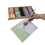 Creative Mark Pastel Smoothies - Paintbrush for Pastel Blending Bristle & Nylon Hair for Blending on Rough Surfaces Short Handle Lacquered Wood Handles - [Soft | Set of 3] White