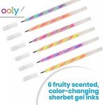 Ooly Scented Tutti Fruitti Color Changing Gel Pens Set of 6-1.00mm NIB, Color Changing as you Write, Pens for Kids, Adults, Art and Stationery Supplies