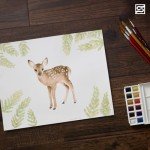 Fluid Watercolor Paper Block, 4 x 6 inches, 15 Sheets, 140 lb (300 GSM) Cold Press Pad for Artist Painting and Wet Media