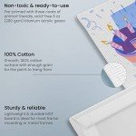 ARTEZA Canvas Boards for Painting, 8 x 10 Inches, Pack of 14, Blank White Canvas Panels for Acrylic, Oil, Gouache, and Tempera Painting Projects