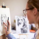 PANDAFLY Eraser Pencil Set, 6pc Eraser Pencils and 2pc Sharpener, Erasing Small Details or add Highlights for Sketching, Charcoal Drawings. Art Eraser Pencils for Artists & Beginners