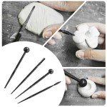 EIGTWEN 100ml Air Dry Clay Glaze and 29pcs Clay tools kit, Gloss Clay Varnish Protects Clay from Surface Wear, Pottery Tools Can be Used for Stippling, Carving, Molding, and Shaping Clay Crafts(Gloss)