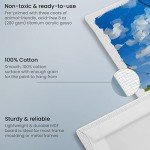 ARTEZA Canvas Boards for Painting, 6 x 6, 8 x 8, 10 x 10, 12 x 12 Inches, Multipack of 28, Blank White Canvas for Acrylic, Oil and Gouache Painting