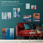 ARTEZA Canvas Boards for Painting, 6 x 6, 8 x 8, 10 x 10, 12 x 12 Inches, Multipack of 28, Blank White Canvas for Acrylic, Oil and Gouache Painting