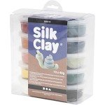 Silk Clay®, colours assorted, powder colors, 10x40gr