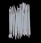 yueton 14pcs Set Plastic Crafts Clay Modeling Tool for Shaping and Sculpting (White)
