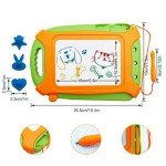 Wellchild Magnetic Drawing Board for Toddlers,Travel Size Toddlers Toys A Etch Toddler Sketch Colorful Erasable with One Carry Bag Magnet Pen and Three Stampers