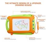 Wellchild Magnetic Drawing Board for Toddlers,Travel Size Toddlers Toys A Etch Toddler Sketch Colorful Erasable with One Carry Bag Magnet Pen and Three Stampers