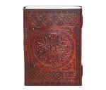 HG-LTHR 18 cm double dragon Leather Blank Notebook grimoire leather journal book of shadows spell book leather diary journal notebook sketchbook gift for artists