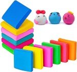 ROPTO Kneaded Erasers for Artists Drawing No Smudge 12 Pcs Moldable and Kneadable Gum Eraser Clay for Sketching – Fun Pencil Erasers for Kids Bulk Classroom Gifts for Students