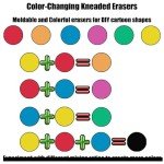 ROPTO Kneaded Erasers for Artists Drawing No Smudge 12 Pcs Moldable and Kneadable Gum Eraser Clay for Sketching – Fun Pencil Erasers for Kids Bulk Classroom Gifts for Students