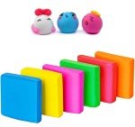 ROPTO Kneaded Erasers for Artists Drawing No Smudge 12 Pcs Moldable and Kneadable Gum Eraser Clay for Sketching – Fun Pencil Erasers for Kids Bulk Classroom Gifts for Students