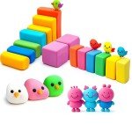 ROPTO Kneaded Erasers for Artists Drawing No Smudge 12 Pcs Moldable and Kneadable Gum Eraser Clay for Sketching – Fun Pencil Erasers for Kids Bulk Classroom Gifts for Students