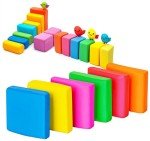 ROPTO Kneaded Erasers for Artists Drawing No Smudge 12 Pcs Moldable and Kneadable Gum Eraser Clay for Sketching – Fun Pencil Erasers for Kids Bulk Classroom Gifts for Students