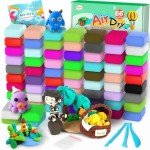 ARTPAR Air Dry Clay 66 Colors, Modeling Clay for Kids, Model Magic Clay, DIY Molding Clay Kit with Sculpting Tools, Soft & Ultra Light, Art and Crafts for Boys and Girls 3-12 Years Old.