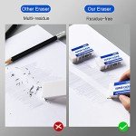 Deli Pencil Erasers, Pencil Eraser, 10 Pack, White Erasers, Erasers for Drawing, Kids, Artist, White, Large