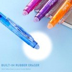 ParKoo Retractable Erasable Gel Pens Clicker, Fine Point 0.7mm, Assorted Color Inks for Drawing Writing, 10-Pack