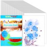 100Sheets Newbested White Watercolor Paper Cold Press Cut Bulk Pack for Beginning Artists or Students. (10 x 7 Inch)