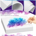 100Sheets Newbested White Watercolor Paper Cold Press Cut Bulk Pack for Beginning Artists or Students. (10 x 7 Inch)