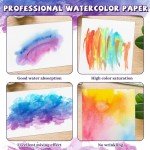 100Sheets Newbested White Watercolor Paper Cold Press Cut Bulk Pack for Beginning Artists or Students. (10 x 7 Inch)
