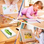 100Sheets Newbested White Watercolor Paper Cold Press Cut Bulk Pack for Beginning Artists or Students. (10 x 7 Inch)