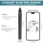 Foyucool Electric Eraser, Battery Operated Automatic Pencil Eraser with 220 Erasers Refills, 2 Erasers Sizes, Comfort Grip Art-Eraser for Drawing, Ideal for Artists, Students, Sketch, Engineers, Black