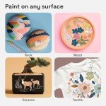 ARTISTRO 24 Pastel Dual-Tip Acrylic Paint Markers - Brush + Fine Tip Combo - Multi-Surface Paint Pens in Soft Colors