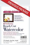 Strathmore 140-305 500 Series Ready Cut Watercolor Paper, 140 lb. Hot Press, 5"x7", 25 Sheets, Multicolor