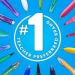 Paper Mate Felt Tip Pens, Flair Marker Pens, Medium Point, Assorted, 24 Count - Home, Office, Back to School, Teacher Supplies