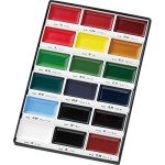Kuretake GANSAI TAMBI Watercolor Paint Set 18 Colors, Professional-quality art supplies for artists adult painting sketching, Non-Toxic, Made in Japan