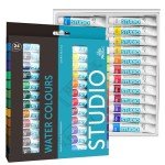 PHOENIX Watercolor Paint Tubes Set - 24 x 12ml / 0.4 Fl Oz Non-toxic Water Color Paint Adult Set, Watercolors Painting Supplies Art Paints for Beginners