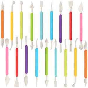18PCS Clay Sculpting Tools, Double Head Air Dry Clay Carving Tools Kits for Kids and Adults, Sculpting Tools for Clay Sculpey, Modeling Clay Ideal, Air Dry Clay and Shaping