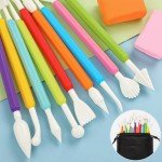 18PCS Clay Sculpting Tools, Double Head Air Dry Clay Carving Tools Kits for Kids and Adults, Sculpting Tools for Clay Sculpey, Modeling Clay Ideal, Air Dry Clay and Shaping