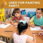 ESRICH 4x4IN Small Canvases for Painting, 24 Pack Mini Canvas Boards Cotton Painting Canvas Primed Acid Free Mini Blank Canvas Panels for Oil Paint,Watercolor,Acrylic Paint,Gouache&Tempera.