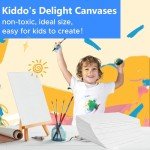 YOURSORTER 54 Pack 5x7 Inch Canvas Boards for Painting Bulk, Kids Art Novices Blank Painting Canvases, Gesso Primed Acid-Free 100% Cotton Canvas Panels for Acrylic Oil Watercolor Tempera Paint