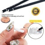 MARTCOLOR Professional Eraser Pencil Set, 6pc Eraser Pencils and 2pc Sharpener, Erasing Small Details or add Highlights for Sketching, Charcoal Drawings. Fine Detail Eraser for Beginners & Artists