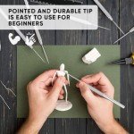 KETAR 4Pcs Pottery Needle Tool – 6.3 Inches Needle Tools for Clay, Durable Stainless Steel Tips, Non-Slip Grip & Protective Sleeve, Easy to Clean for Ceramics, Sculpting, DIY Craft & Detailed Carving