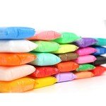 24 Colors Air Dry Clay Magical Kids Ultra Light Artist Studio Plasticine Toy Safe and Non-Toxic Modeling Clay