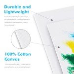 Gotideal Canvas Boards for Painting, 24pcs 12x16 Primed Canvas for Painting, Bulk Painting Canvas for Kids and Adults, White Blank Canvas Panels for Acrylic, Oil, Pour Art Supplies