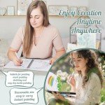 50 Sheets Marker Paper Pad, 7.6×7.6 Inch Bleedproof Art Sketch Pad, 73lb/120gsm Drawing Paper Spiral Sketch Book, Alcohol Marker Paper Painting Coloring Paper for Beginners, Artists, Ideal Gift