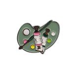 CENWA Paint Palette Artist's Brooch Pin Gift Art Teacher Gifts Artist Jewelry Art Graduation Gift (Artist Bp)