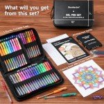 Shuttle Art Gel Pens, 120 Pack Gel Pen Set 60 Colored Gel Pen with 60 Refills for Adults Coloring Books Drawing Doodling Crafts Scrapbooking Journaling