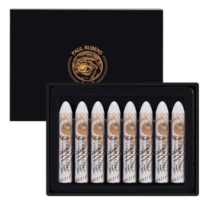 Paul Rubens White Oil Pastels (8 Pack) - Ultra-Creamy & Blendable, Bullet Tip for Precision - Premium Art Supplies for Drawing, Sketching & Painting - Ideal for Artists, Students & Beginners