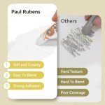 Paul Rubens White Oil Pastels (8 Pack) - Ultra-Creamy & Blendable, Bullet Tip for Precision - Premium Art Supplies for Drawing, Sketching & Painting - Ideal for Artists, Students & Beginners