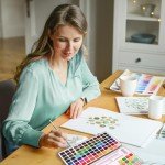 Tavolozza Fine Arts Watercolor Paint Set, 128 Colors Paint with Water Brush Pens and Drawing Pencil - Ideal for Painting, Drawing, and Art Supplies for Kids and Adults - Perfect Starter Kit