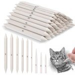 108 PCS Blending Stumps and Tortillions Blending Sticks, Oil Pastel Blending Pencil Soft Paper Felts Sketch Shading Pencils Colored Pencil Blender for Artists and Students Drawing Supplies (9 Sizes)